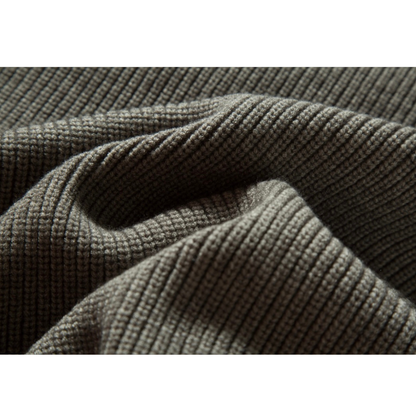 リブニット　スタンドカラー　ジップカーディガン　N891