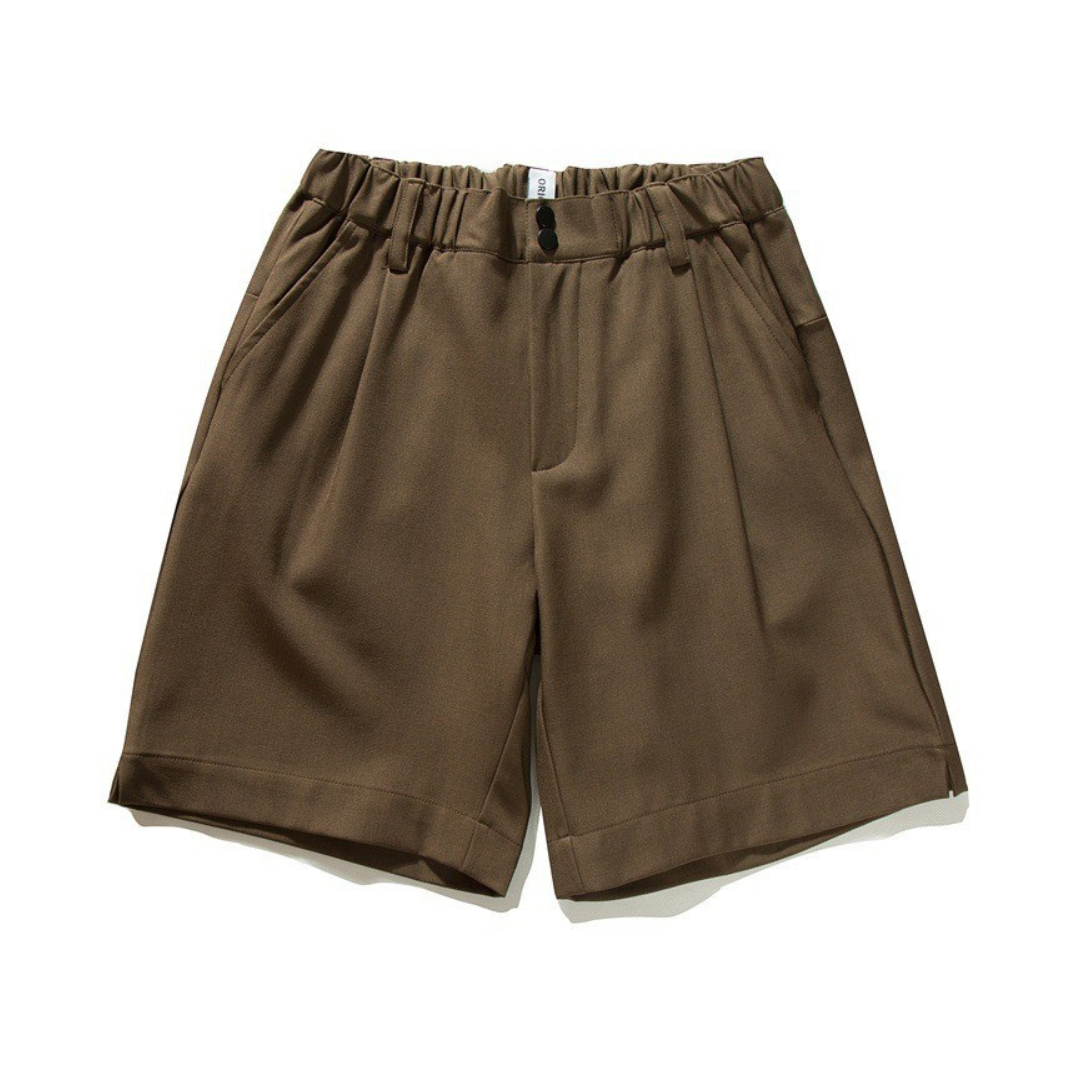 ストレッチ　タックワイド　イージーショートパンツ　N1558