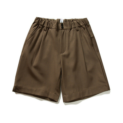 ストレッチ　タックワイド　イージーショートパンツ　N1558