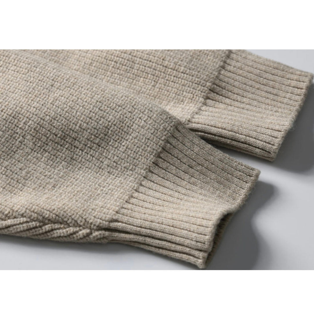 ポロカラー　リブニット　N987