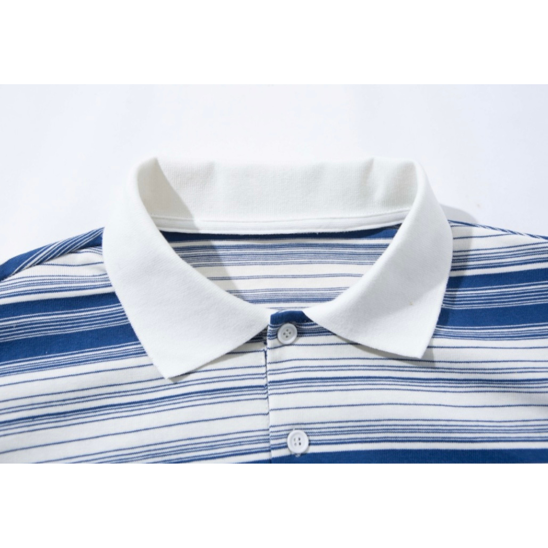 Gradient border polo shirt N385
