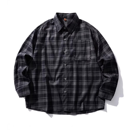 ポリエステル　シティチェック　レギュラーシャツ　N1146