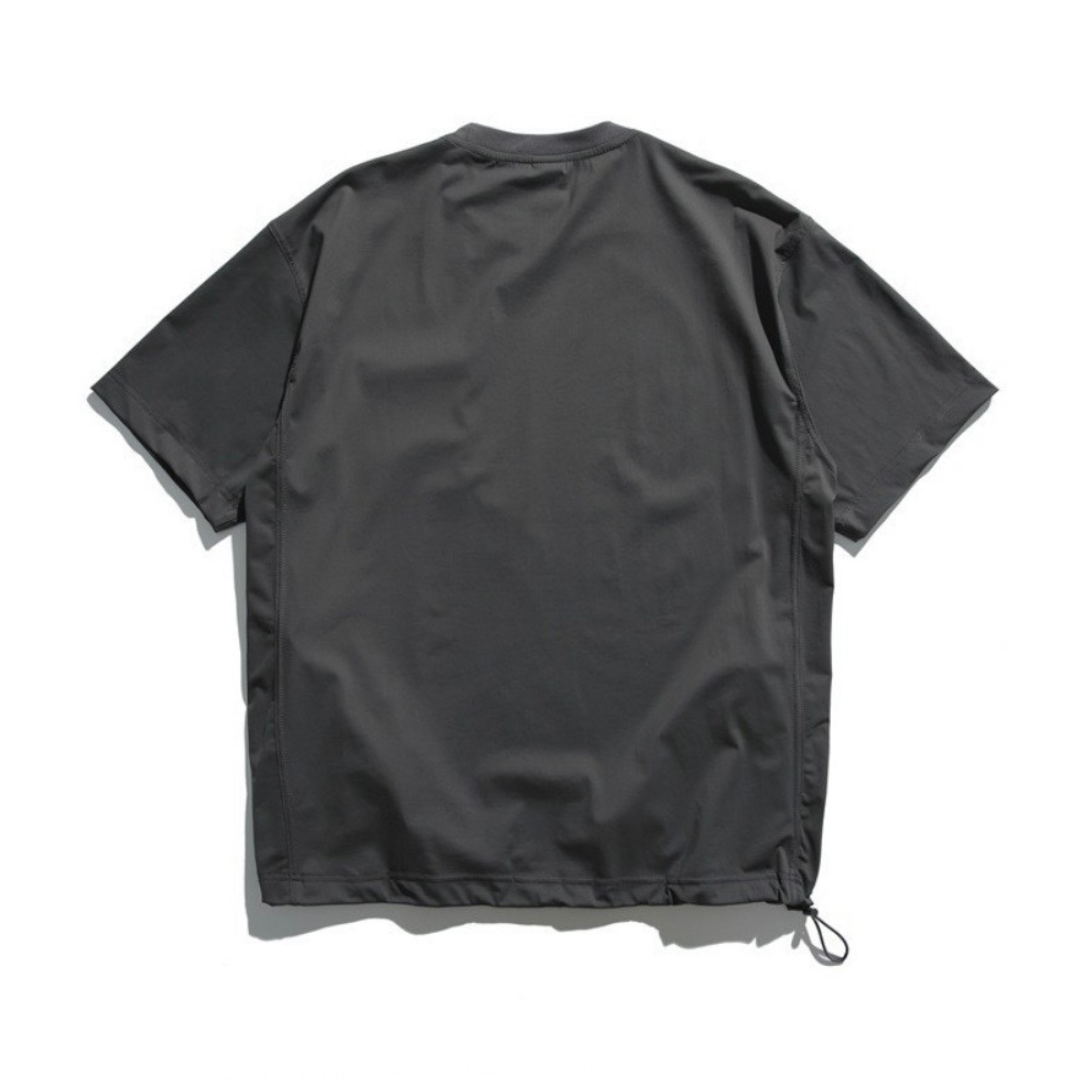 ストレッチナイロン　サイドジップポケット　Tシャツ　N1425