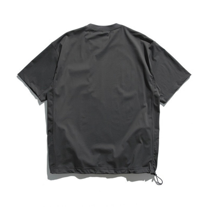 ストレッチナイロン　サイドジップポケット　Tシャツ　N1425