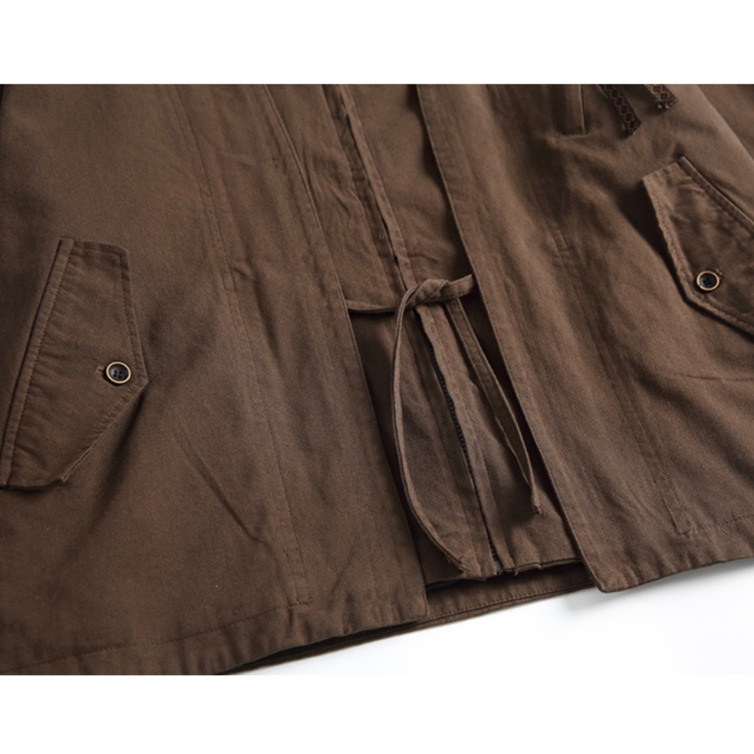 フェイクレイヤード　キモノ　スタンドカラージャケット　N1102