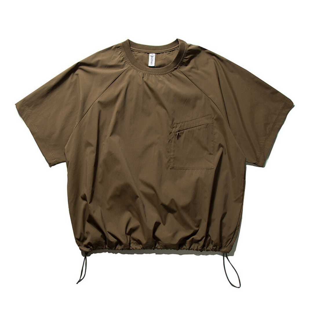 クイックドライ ポリエステル 半袖Tシャツ N229 ブラウン