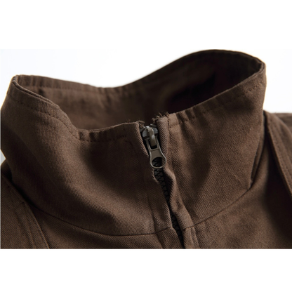 フェイクレイヤード　キモノ　スタンドカラージャケット　N1102