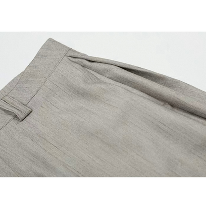 カットオフ　ストレッチ　ワイドクロップドパンツ　N509