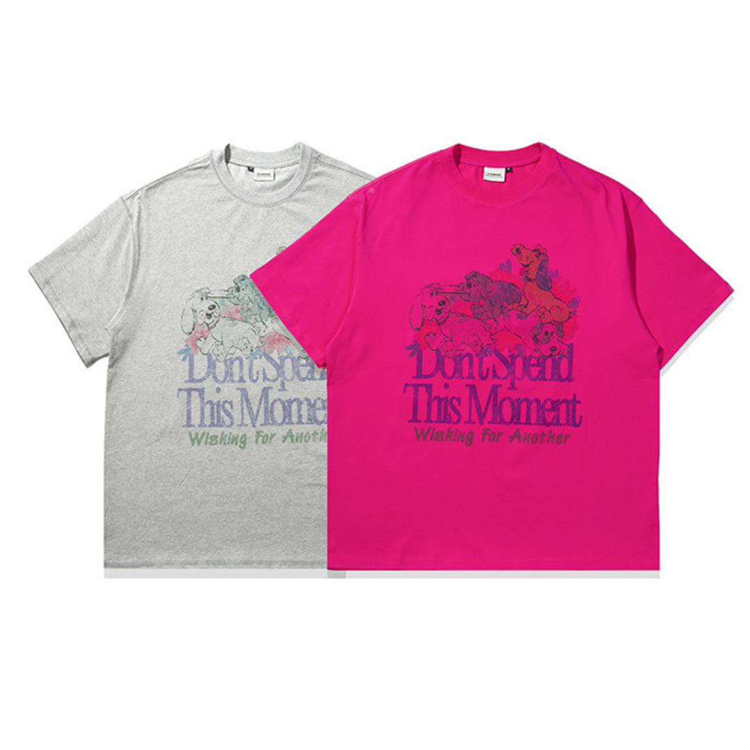 フェードプリントDog　Tシャツ　N217