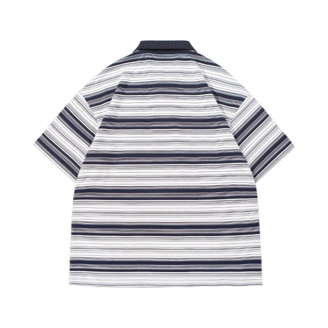Gradient border polo shirt N385