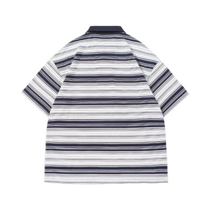 Gradient border polo shirt N385