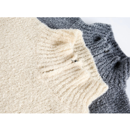 ブークレ　ハーフジップ　ニット　N931