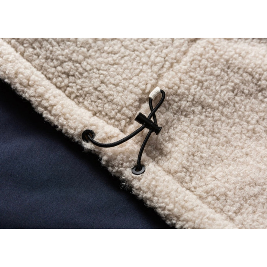 リバーシブル　バイカラー　ボアフリース　ジャケット　N912