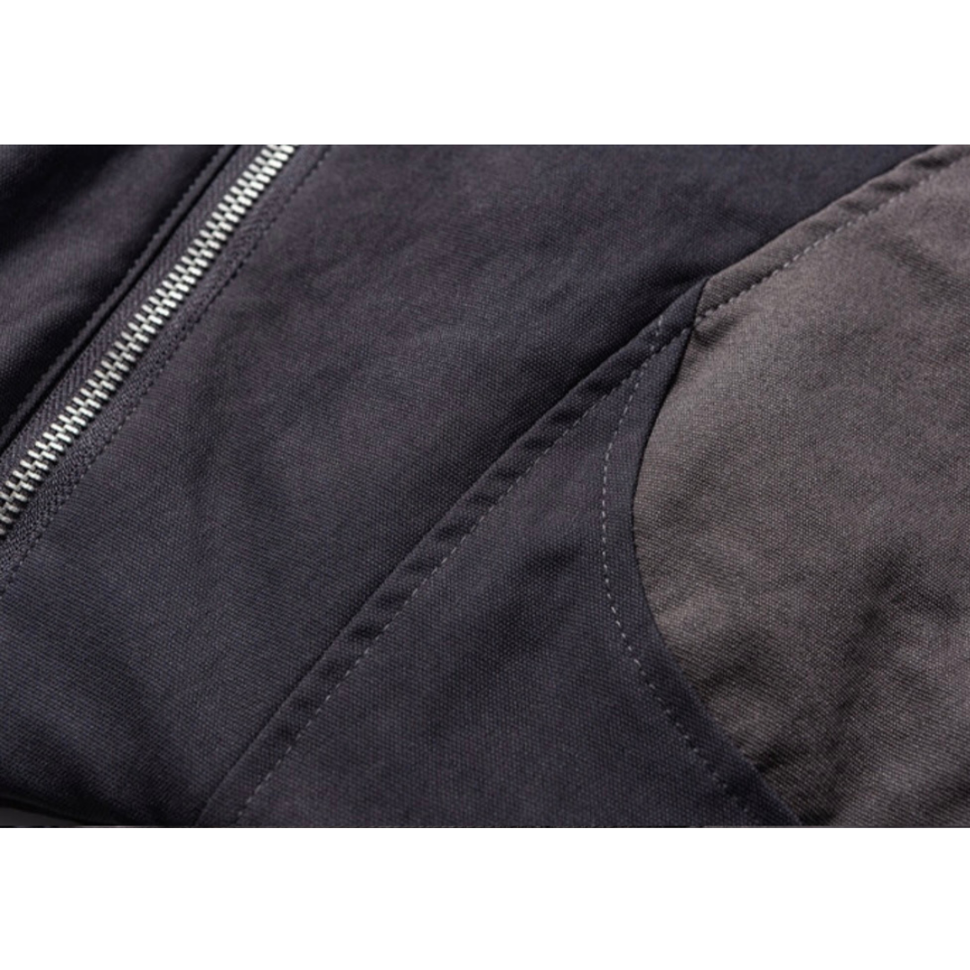 ライナーキルティング　バイカラー　フードジャケット　N911