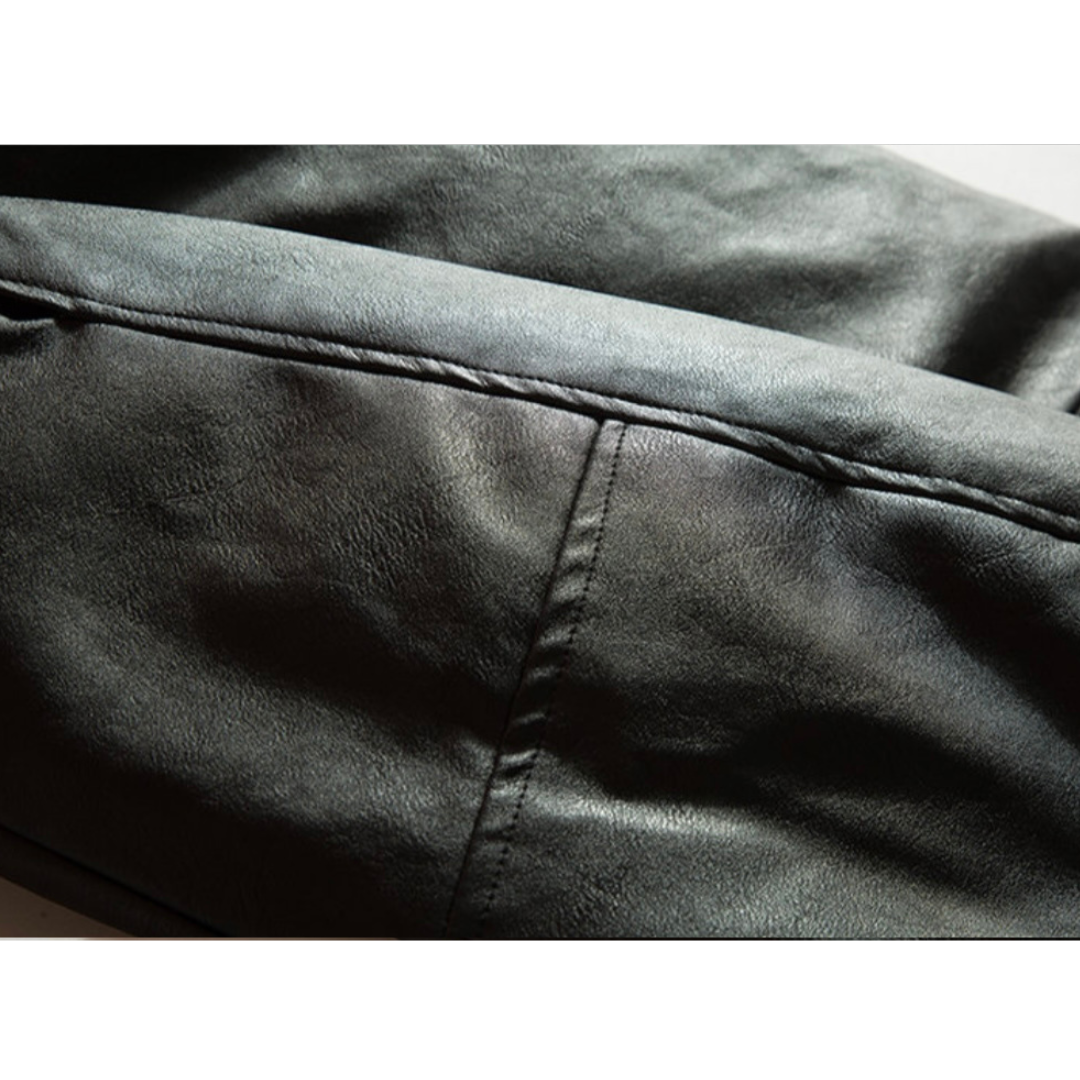 ダウンライナー　PUレザー　フライトジャケット　N816