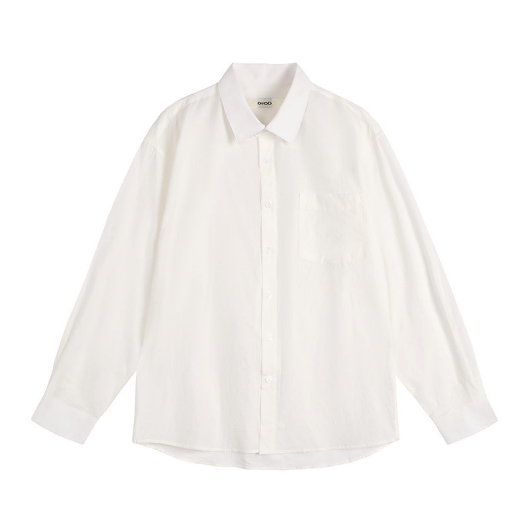 High-density Broadcloth Shirt N1748 White