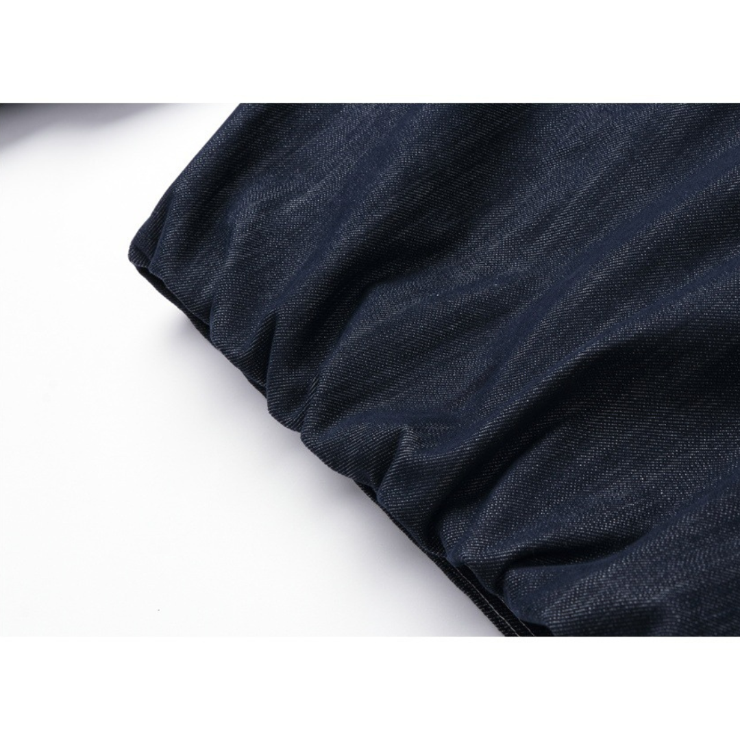 ストレッチデニム　スタンドカラー　ZIPジャケット　N1149