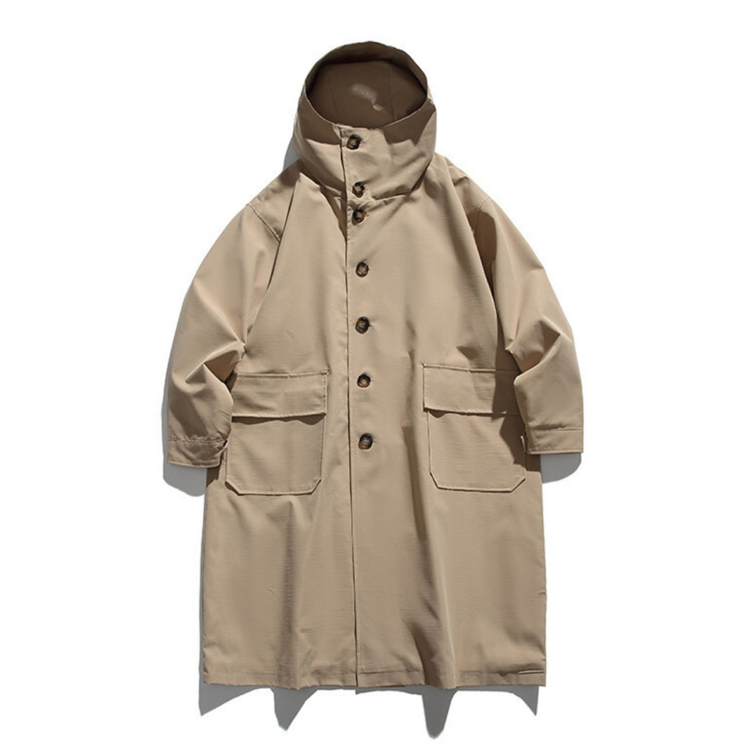 Polyester Chino Hooded Coat N631 カーキ