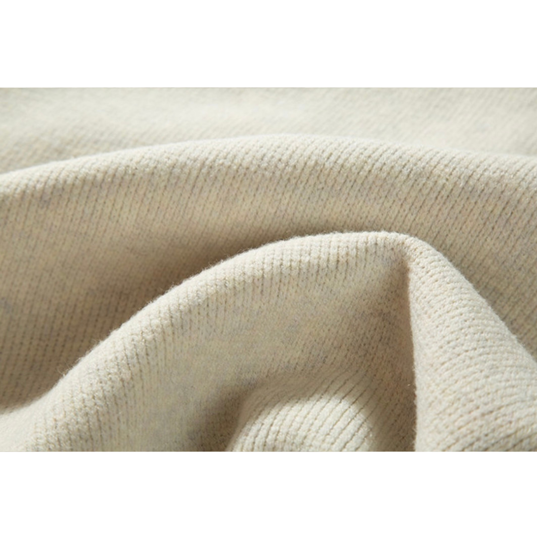 起毛天竺編み　ポロカラー　ニット　N903