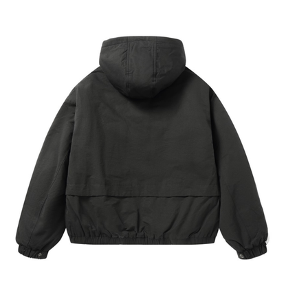 コットンナイロン　パテッド　フードジャケット　N927