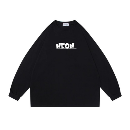NEON　ロゴプリント　ロングスリーブ　Tシャツ　N103