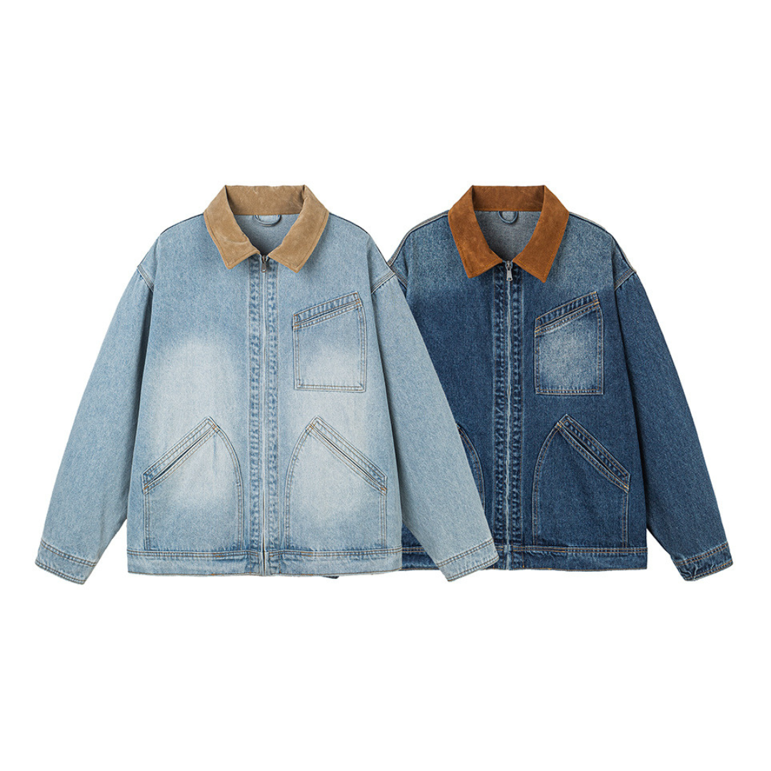 ブルーウォッシュデニム　ZIPジャケット　N1097