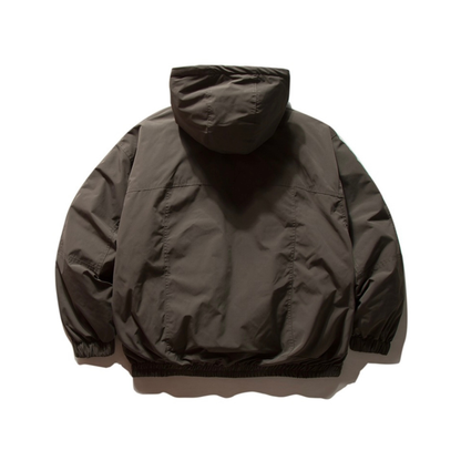 ホワイトダウン　ミニマル　フードジャケット　N945