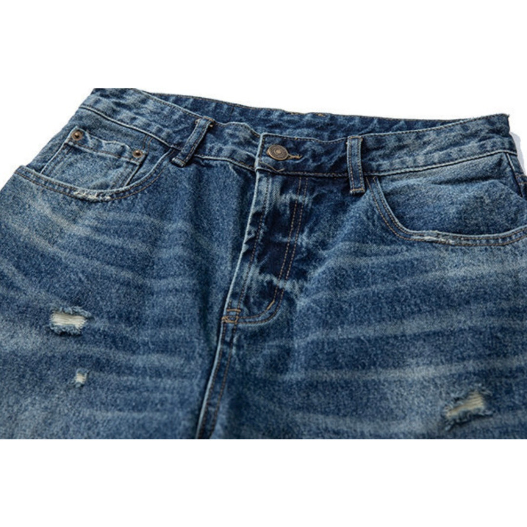 ダメージデニム　ワイド　パンツ　N991