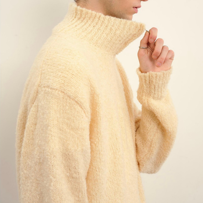 ブークレ　ハーフジップ　ニット　N931