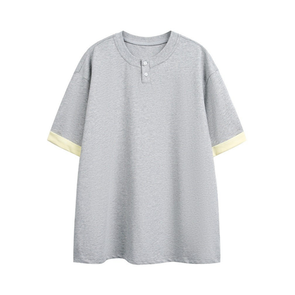 ブルーレイヤード　ヘンリーネック　Tシャツ　N1552