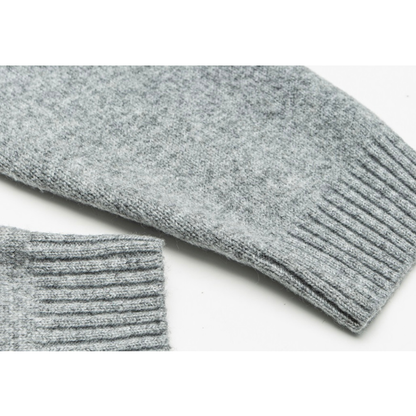 ミドルゲージ　クルーネック　カーディガン　N933