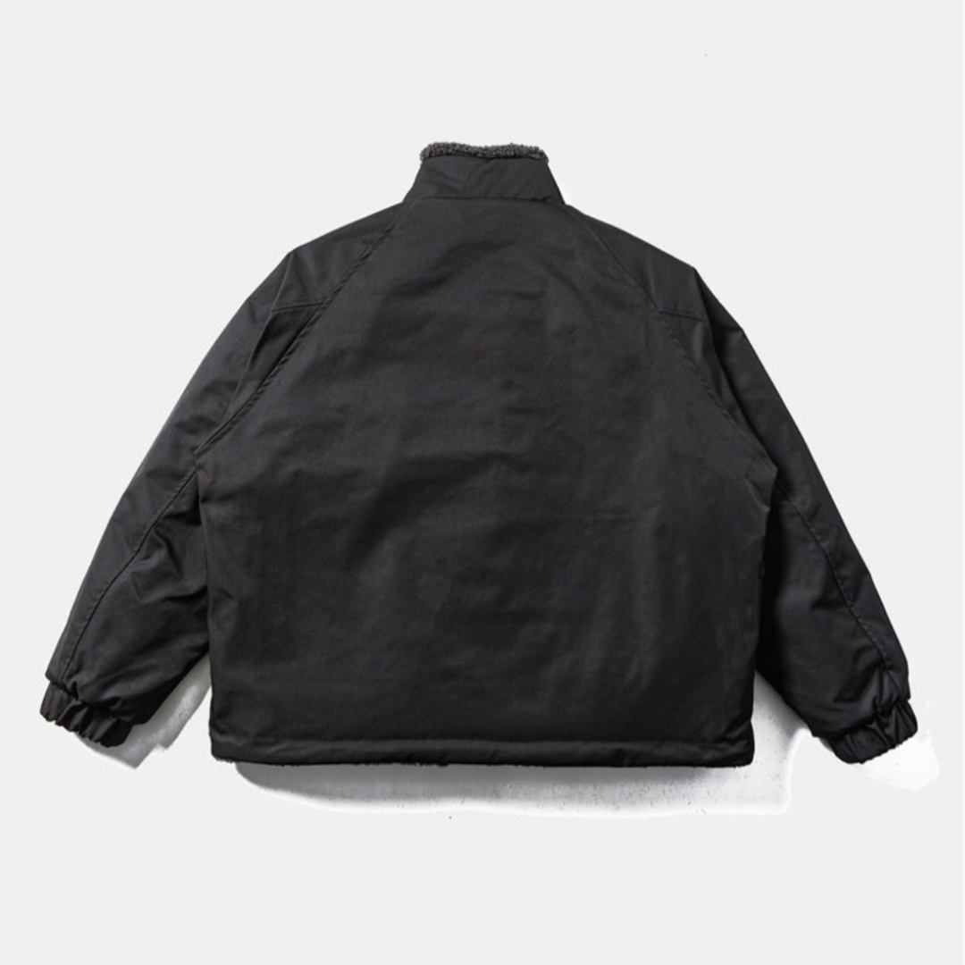 リバーシブル　バイカラー　ボアフリース　ジャケット　N912