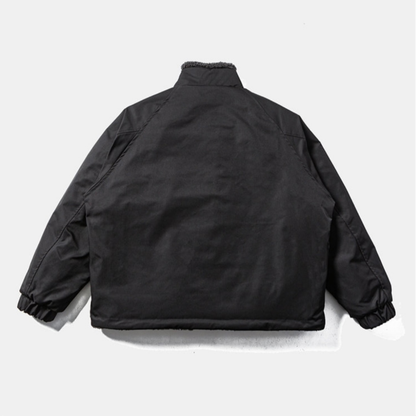 リバーシブル　バイカラー　ボアフリース　ジャケット　N912