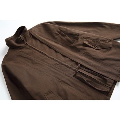 フェイクレイヤード　キモノ　スタンドカラージャケット　N1102