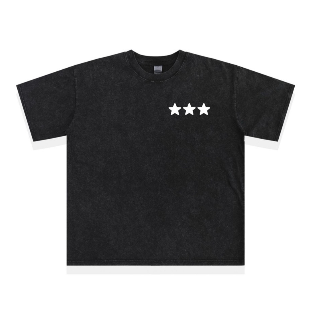 スタープリント　フェードTシャツ　N1444