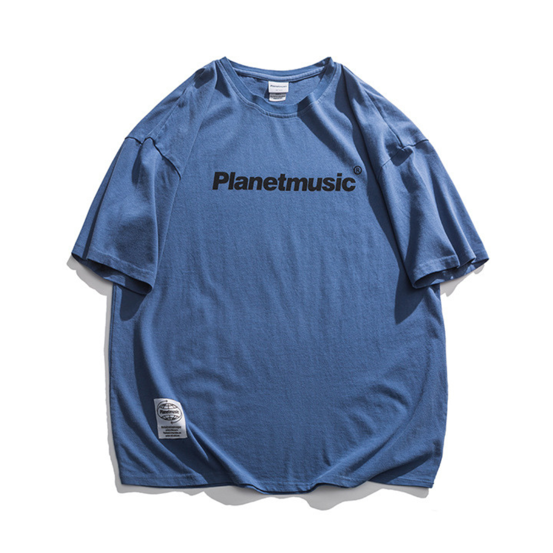 【Planetmusic】オーバーダイ　プリントTシャツ　N1541