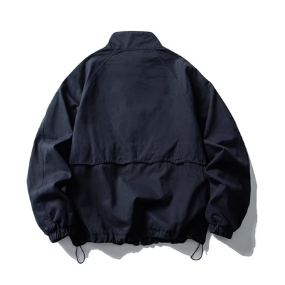 ウォッシュドコットン　スタンドカラー　ジャケット　N1143