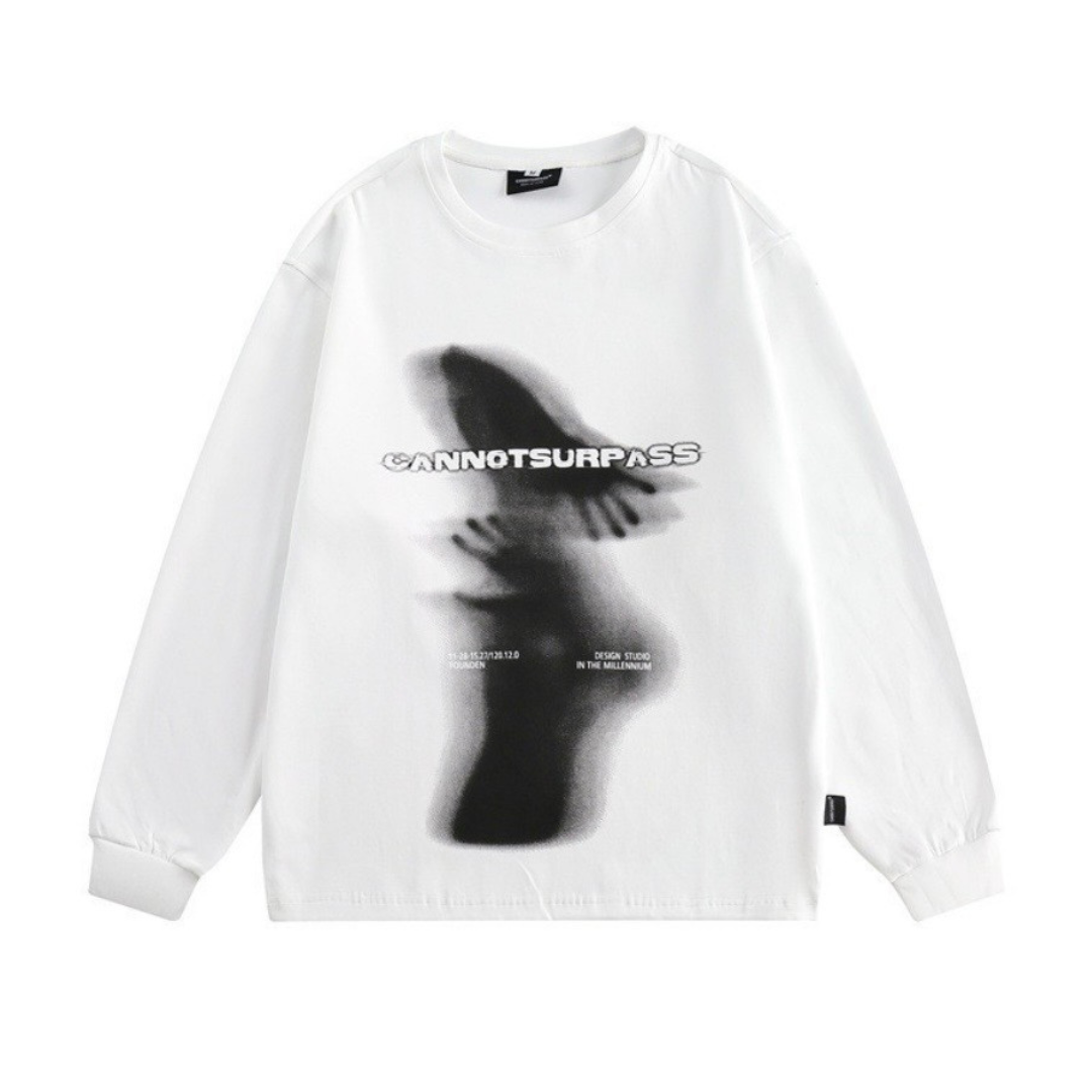アウトフォーカス　長袖Tシャツ　　N1430