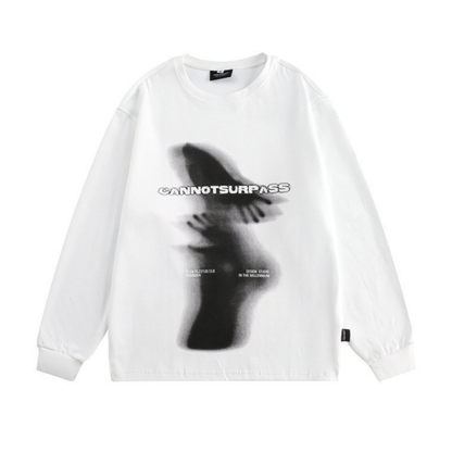 アウトフォーカス　長袖Tシャツ　　N1430