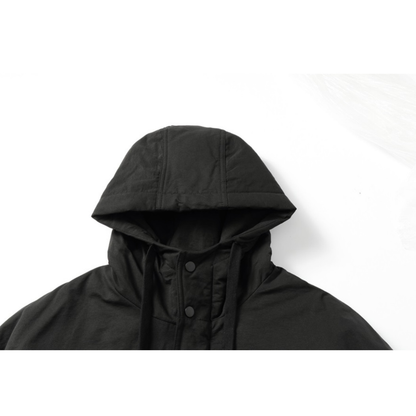 コットンナイロン　パテッド　フードジャケット　N927