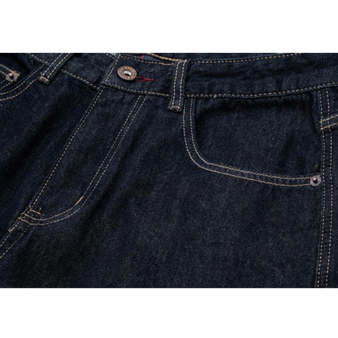 パッチリペア　デニム　ワイドパンツ　N1246