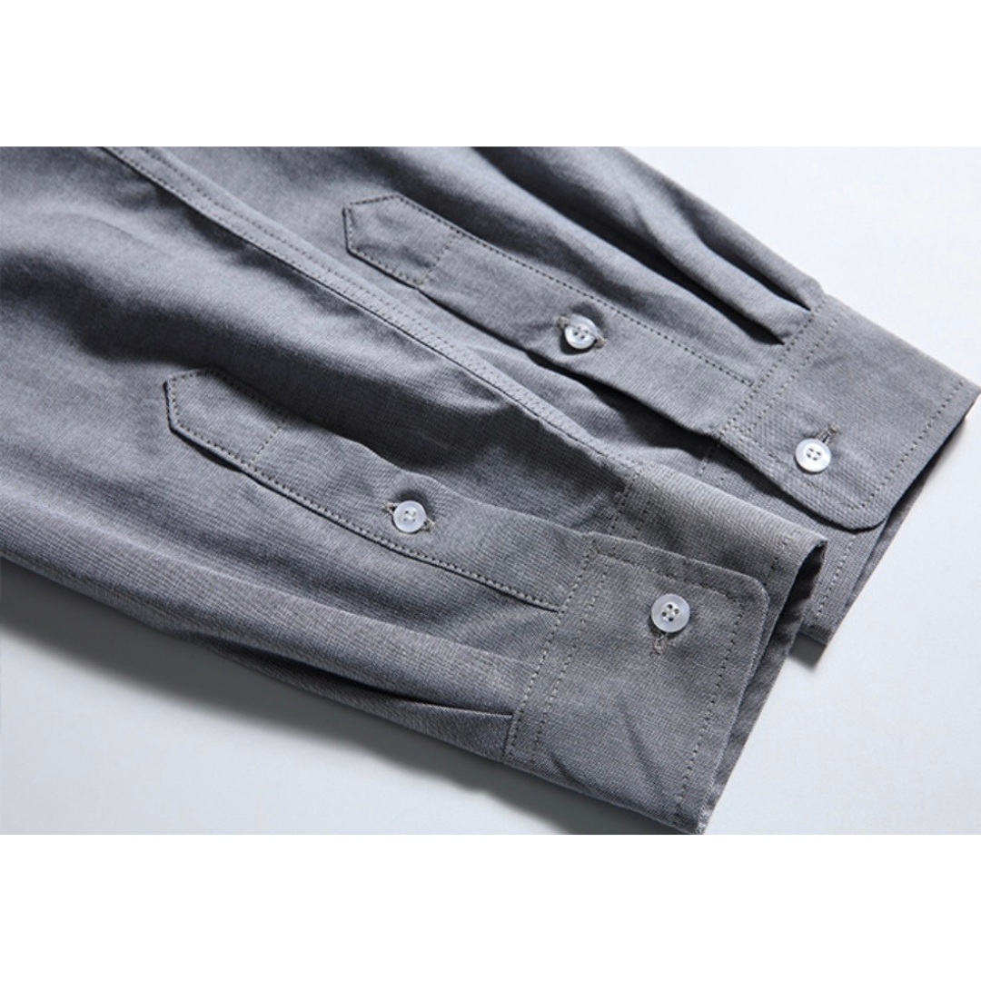 コットンポリエステル　ボタンダウンシャツ　N1229