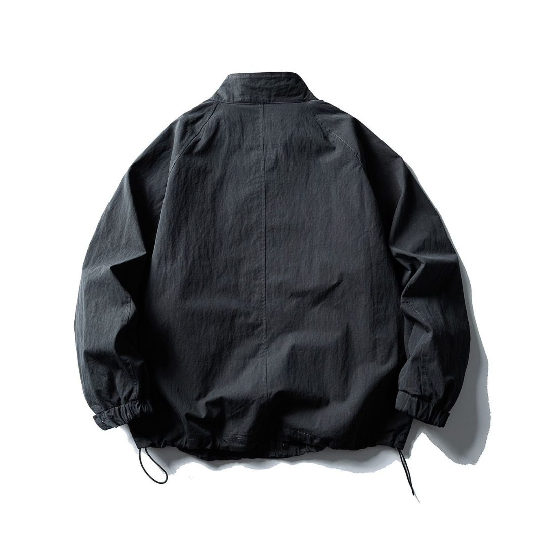 コットンナイロン　ワイドスタンドカラー　ジャケット　N621