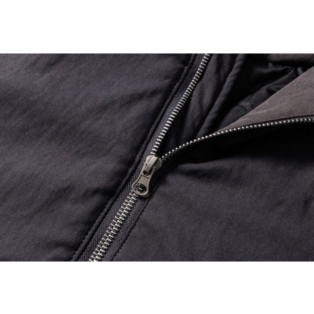 ライナーキルティング　バイカラー　フードジャケット　N911