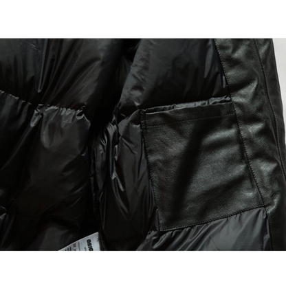 ダウンライナー　PUレザー　フライトジャケット　N816