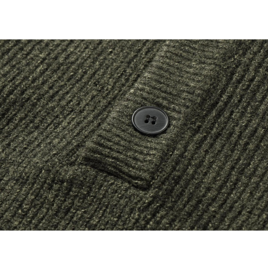 ストレッチニット　ハーフボタン　パーカー　N932