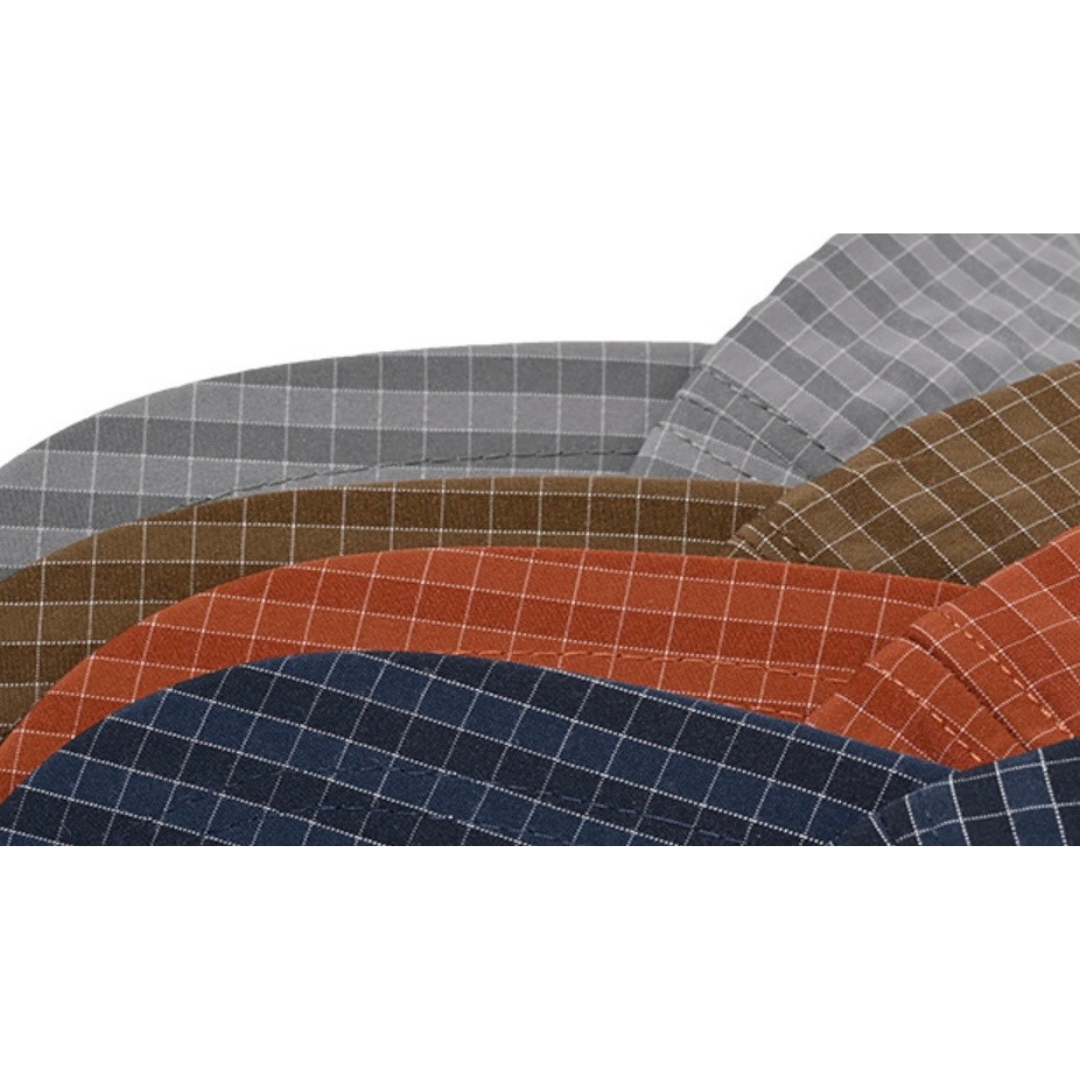 ナイロン　レトロチェック　キャップ　N1312