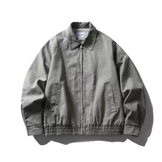 ウォッシュドグレー　ジップジャケット　N1234