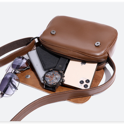 PUレザー　フラップ　ミニショルダーバッグ　N1202