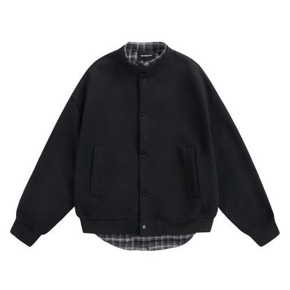 フェイクレイヤード　スウェットカーディガン　N1264